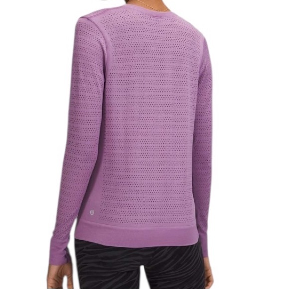 Lululemon Swiftly Breathe Long Sleeve
Shirt Wisteria Purple Measures Like 6 - Picture 2 of 7